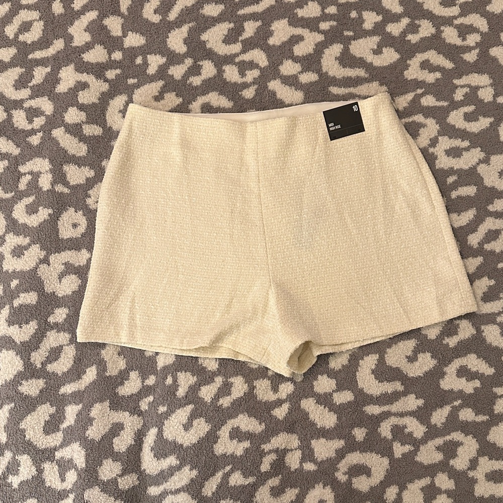 NWT! Express Midi High Rise Tweed Shorts